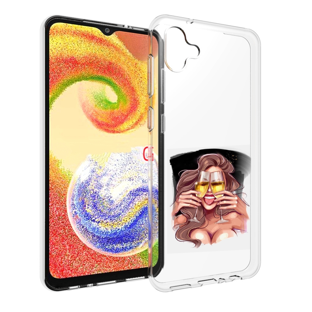 

Чехол MyPads любительница-шампанского-модель женский для Samsung Galaxy A04, Прозрачный, Tocco