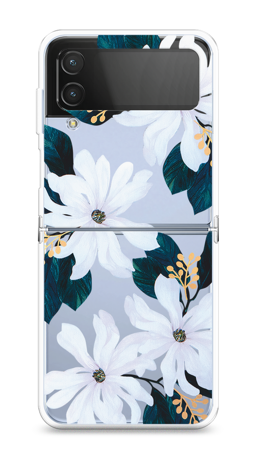 

Чехол на Samsung Galaxy Z Flip 4 "Delilah Flower", Зеленый;белый, 2106650-1