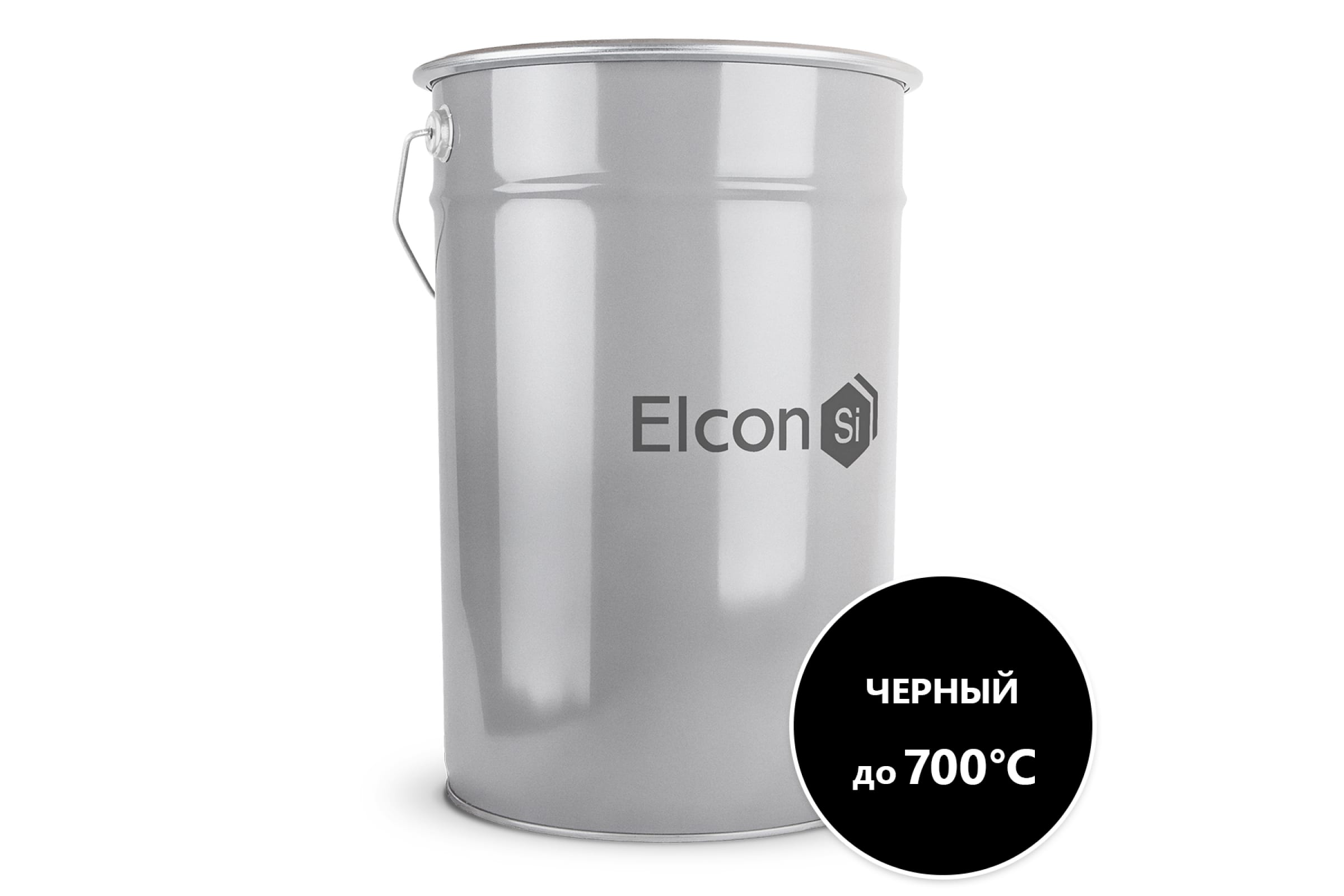 фото Термостойкая эмаль elcon ко-8101 черная, до 700 градусов, 25 кг 00-00003975