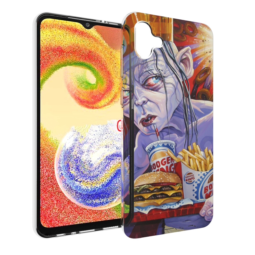 

Чехол MyPads любитель бургер кинга для Samsung Galaxy A04, Прозрачный, Tocco