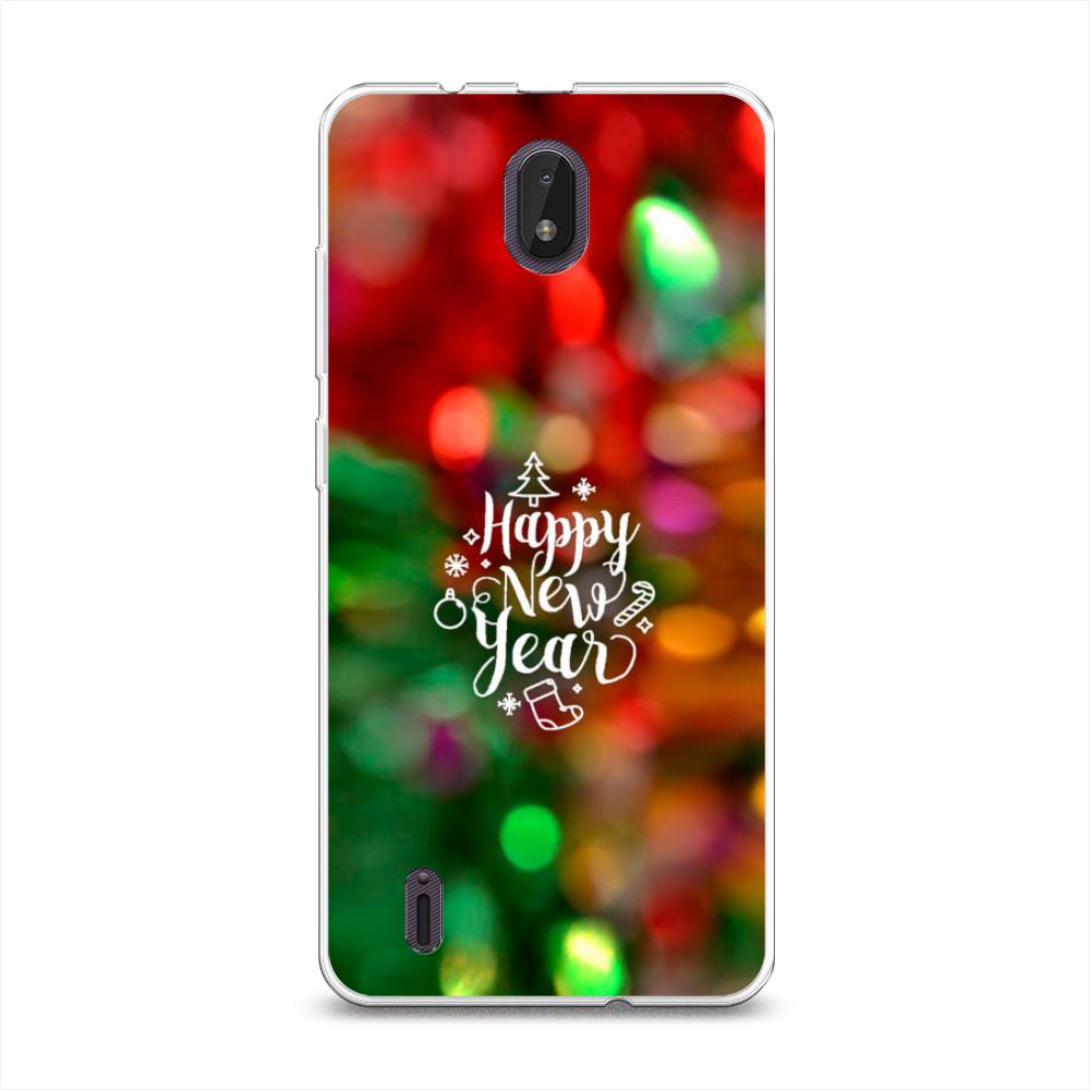 

Чехол на Nokia C01 Plus "Новый Год на елке", Зеленый;красный;желтый, 125250-5