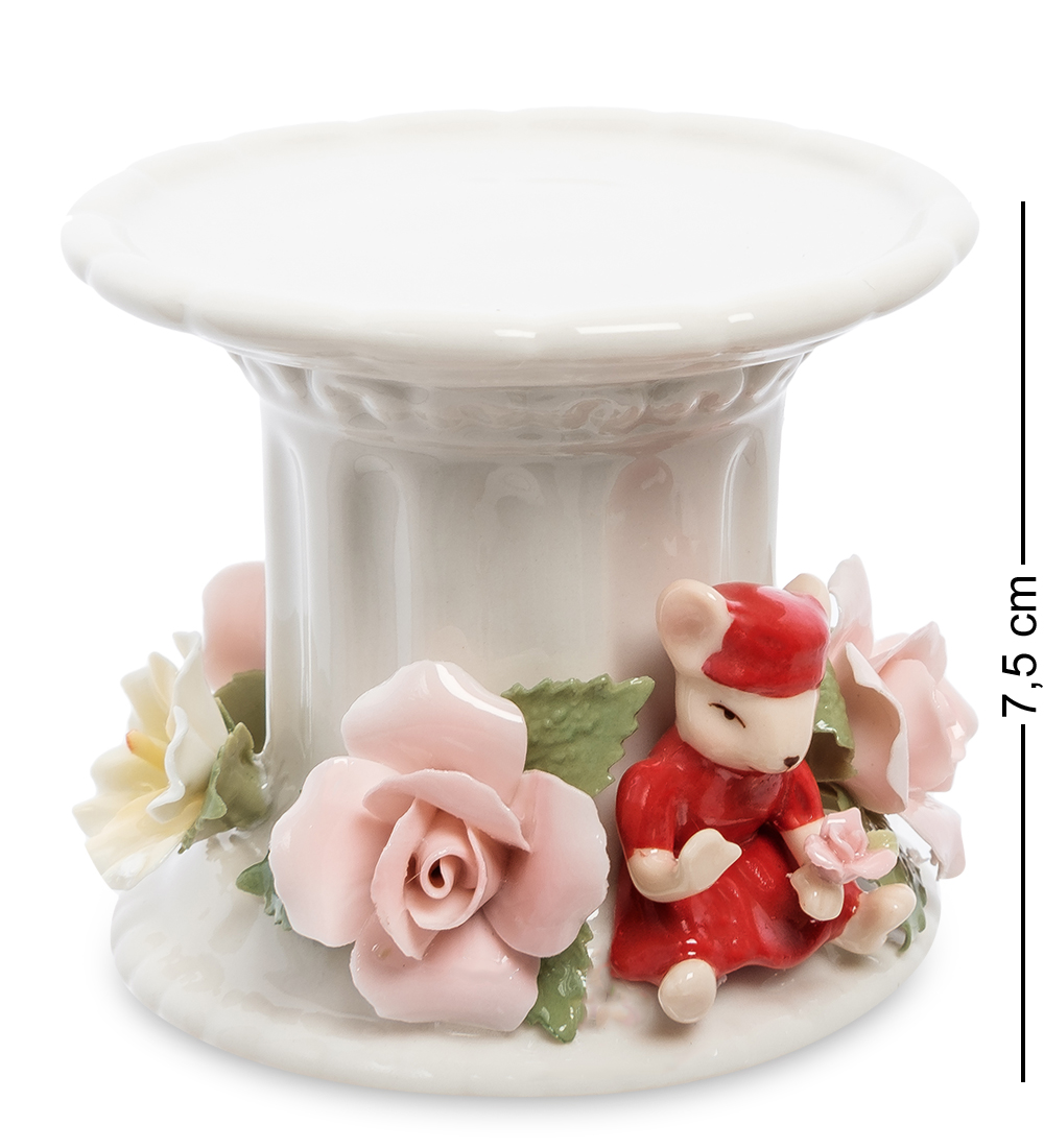 фото Подсвечник мышка и цветочная колонна pavone