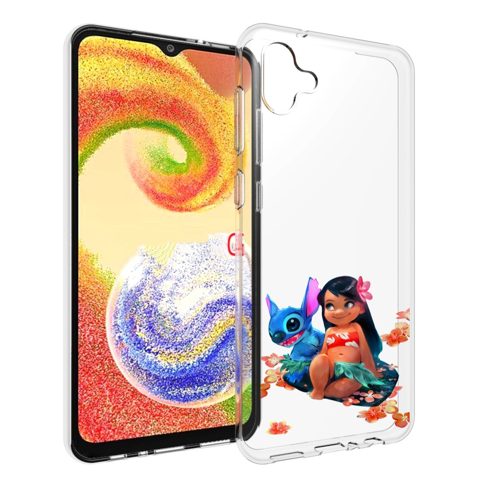 

Чехол MyPads лила-и-стич детский для Samsung Galaxy A04, Прозрачный, Tocco