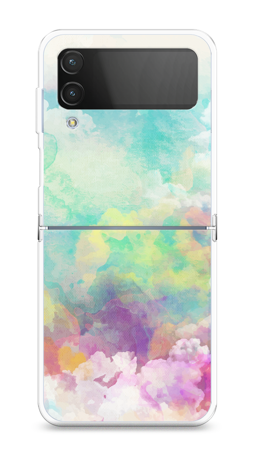 

Чехол на Samsung Galaxy Z Flip 4 "Воздушное небо", Белый;голубой;розовый;желтый, 2106650-1
