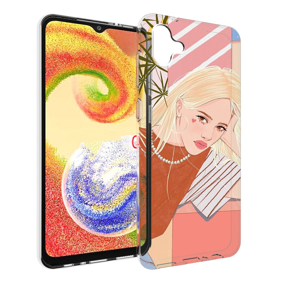 

Чехол MyPads летняя-девочка женский для Samsung Galaxy A04, Прозрачный, Tocco