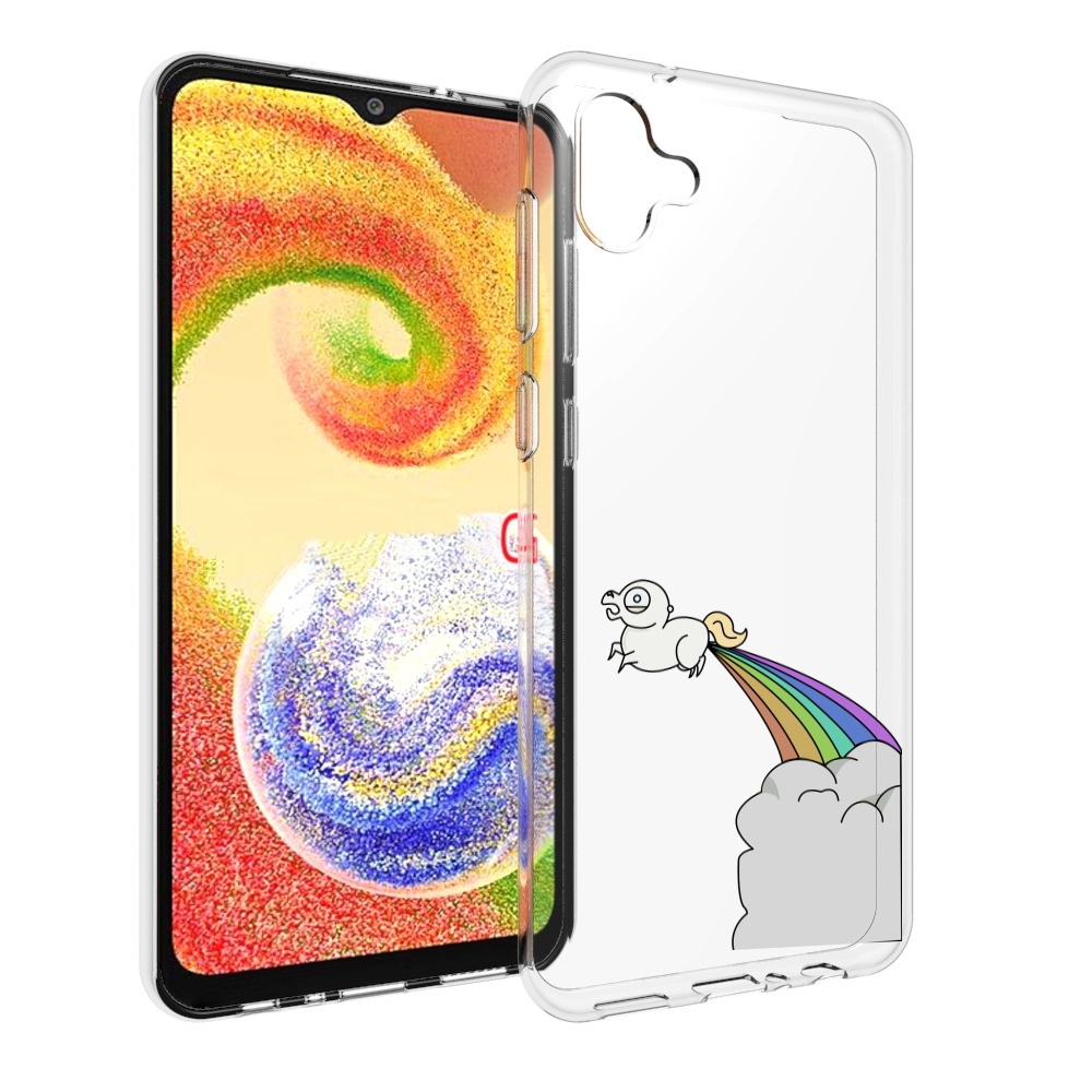 

Чехол MyPads летающее-пони детский для Samsung Galaxy A04, Прозрачный, Tocco