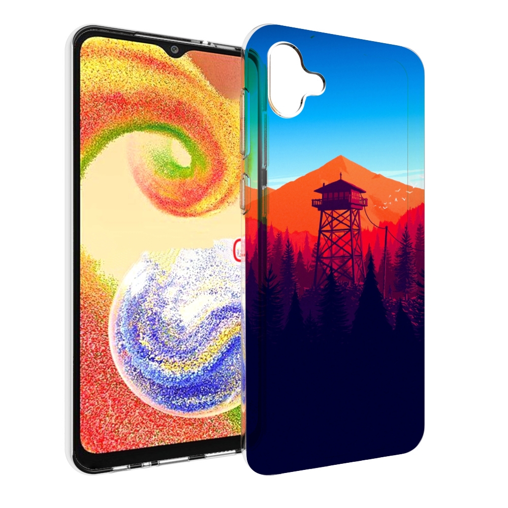 

Чехол MyPads лес с оранжевыми горами для Samsung Galaxy A04, Прозрачный, Tocco