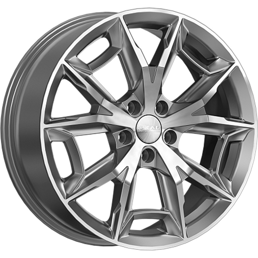 

Колесный диск SKAD ПАРКЕР 7.5xR19 5x114.3 ET40 DIA64.1 литой алмаз серый