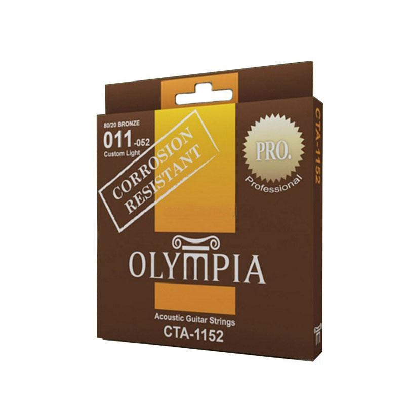 Olympia Cta1152 Coated 80/20 Bronze Wound 11-52 - струны для акустической гитары