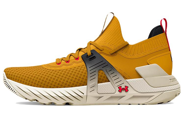 

Кроссовки унисекс Under Armour Project Rock 4 Heritage желтые 40.5 EU, Желтый, Project Rock 4 Heritage