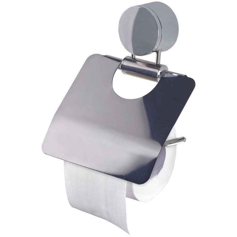 фото Держатель для туалетной бумаги в рулонах officeclean нержавеющая сталь, хром