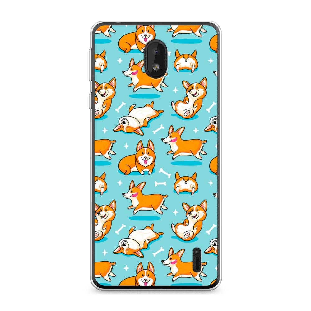 

Чехол Awog на Nokia 1 Plus / Нокиа 1 Plus "Веселые корги", 122750-2