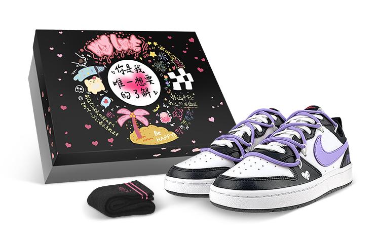 

Кеды унисекс Nike Court Borough Low vibe GS белые 39 EU, Белый, Court Borough Low vibe GS