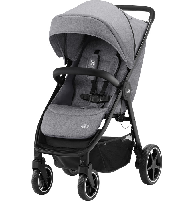 Коляска прогулочная Britax Romer B-Agile R Elephant Grey/Black