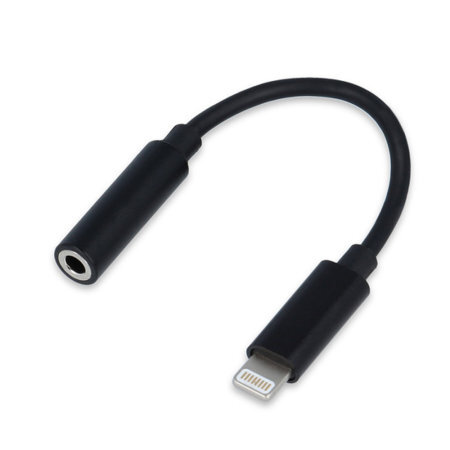 Переходник USB Cablexpert, Lightning/Jack3.5F черный (CCA-LM3.5F-01)