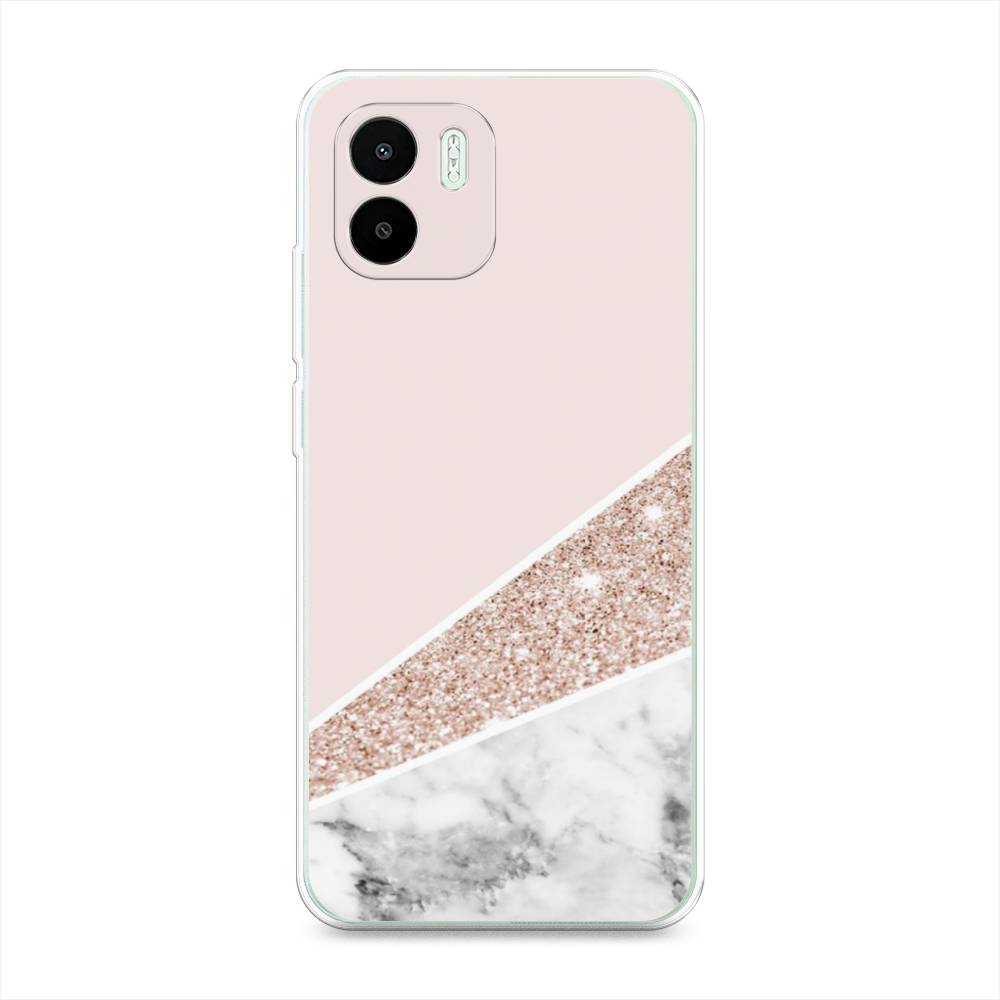 

Чехол на Xiaomi Redmi A1 "Блестящий розовый мрамор", 316350-3