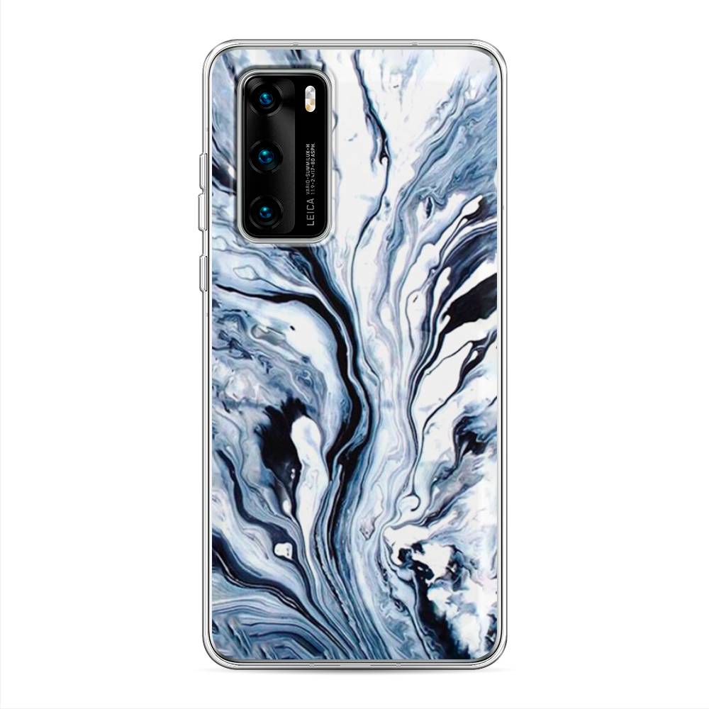 

Чехол Awog на Huawei P40 "Голубой минерал мрамор", 610850-3
