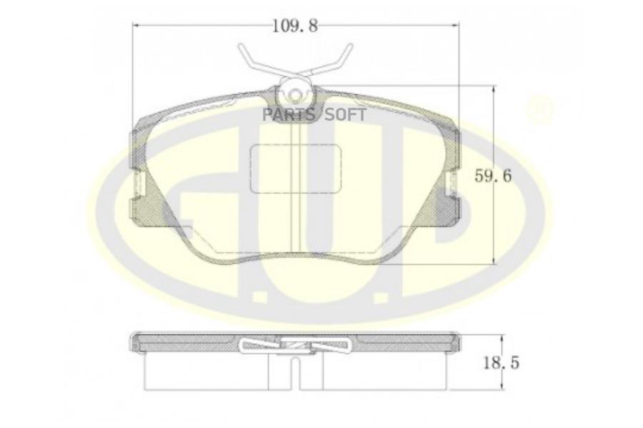 

Колодки пер mer w124 2.0/2.2/3.0/2.0-3.0td 84-93 GUD GBP018902