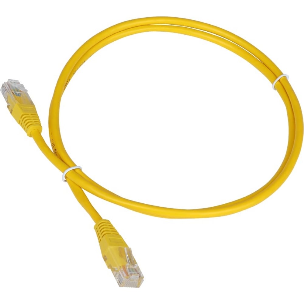 фото Патч-корд twt rj45-rj45, 4 пары, utp, категория 5е, 5 м, желтый, 45-45-5.0-yl