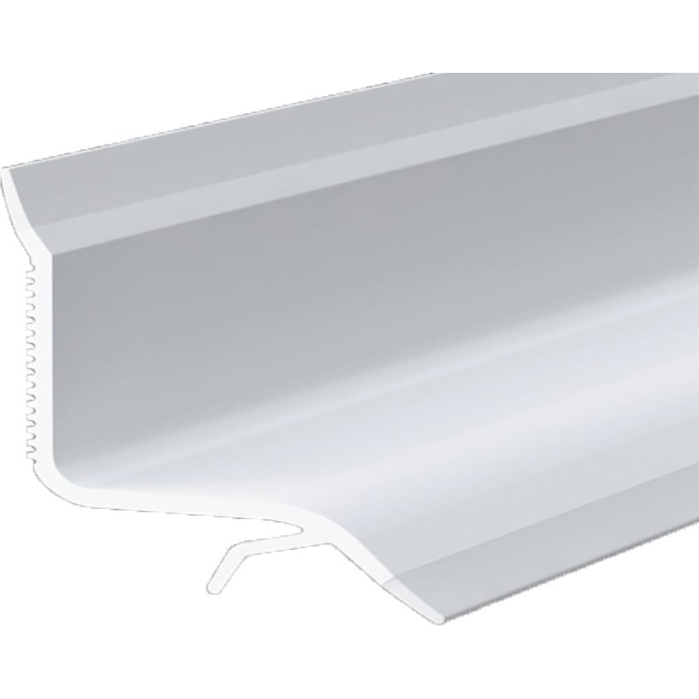 Бордюр для ванны на плитку GRACE ПВХ, 23 мм, 1.85 м, белый, 20 шт УТ000014588