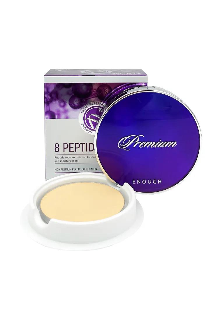 фото Пудра для лица enough 8 peptide two way cake spf50+ pa+++ (тон 21)