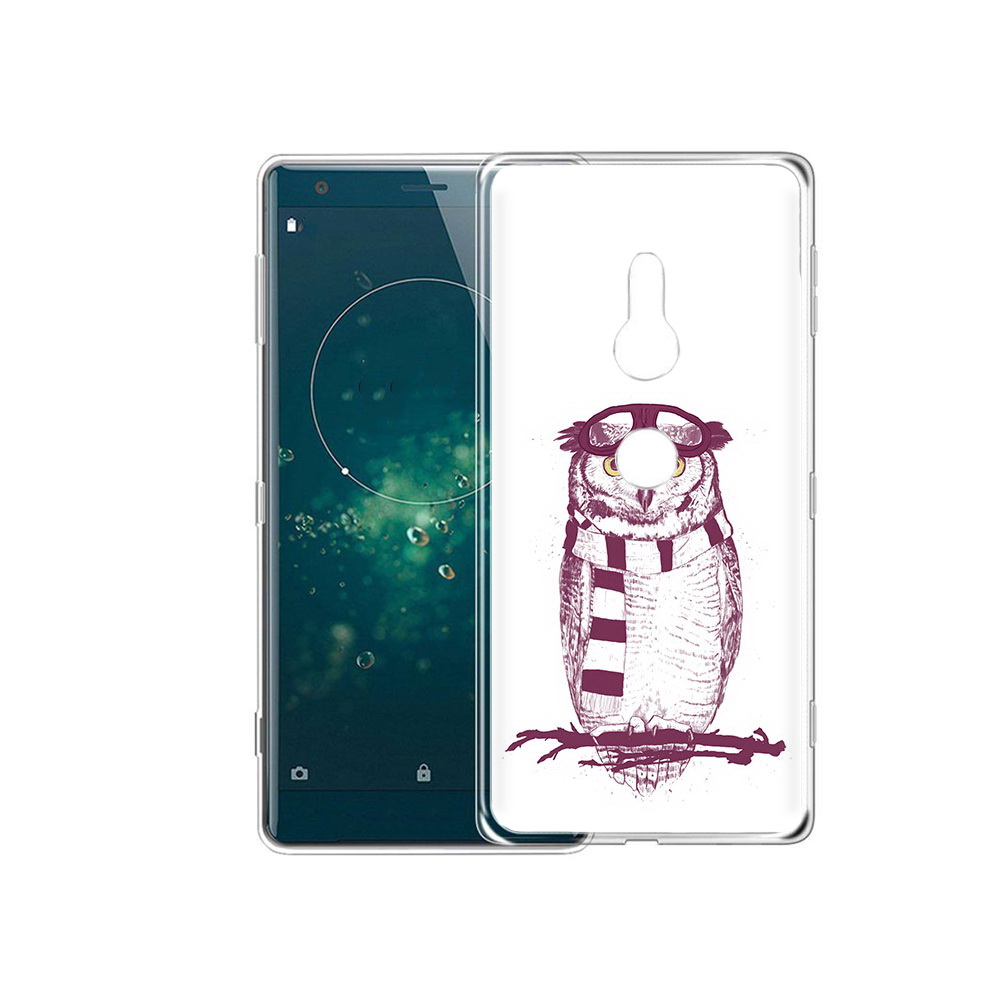 

Чехол MyPads Tocco для Sony Xperia XZ2 сова-летчик, Прозрачный, Tocco