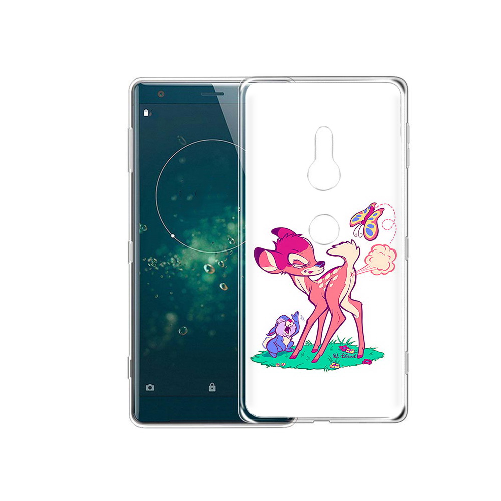 

Чехол MyPads Tocco для Sony Xperia XZ2 смешной олененок, Прозрачный, Tocco