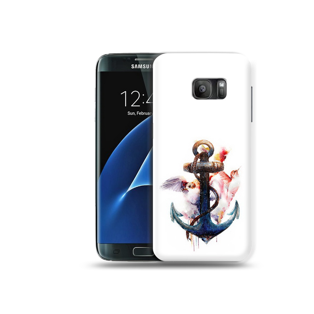 

Чехол MyPads Tocco для Samsung Galaxy S7 якорь с птицами, Прозрачный, Tocco