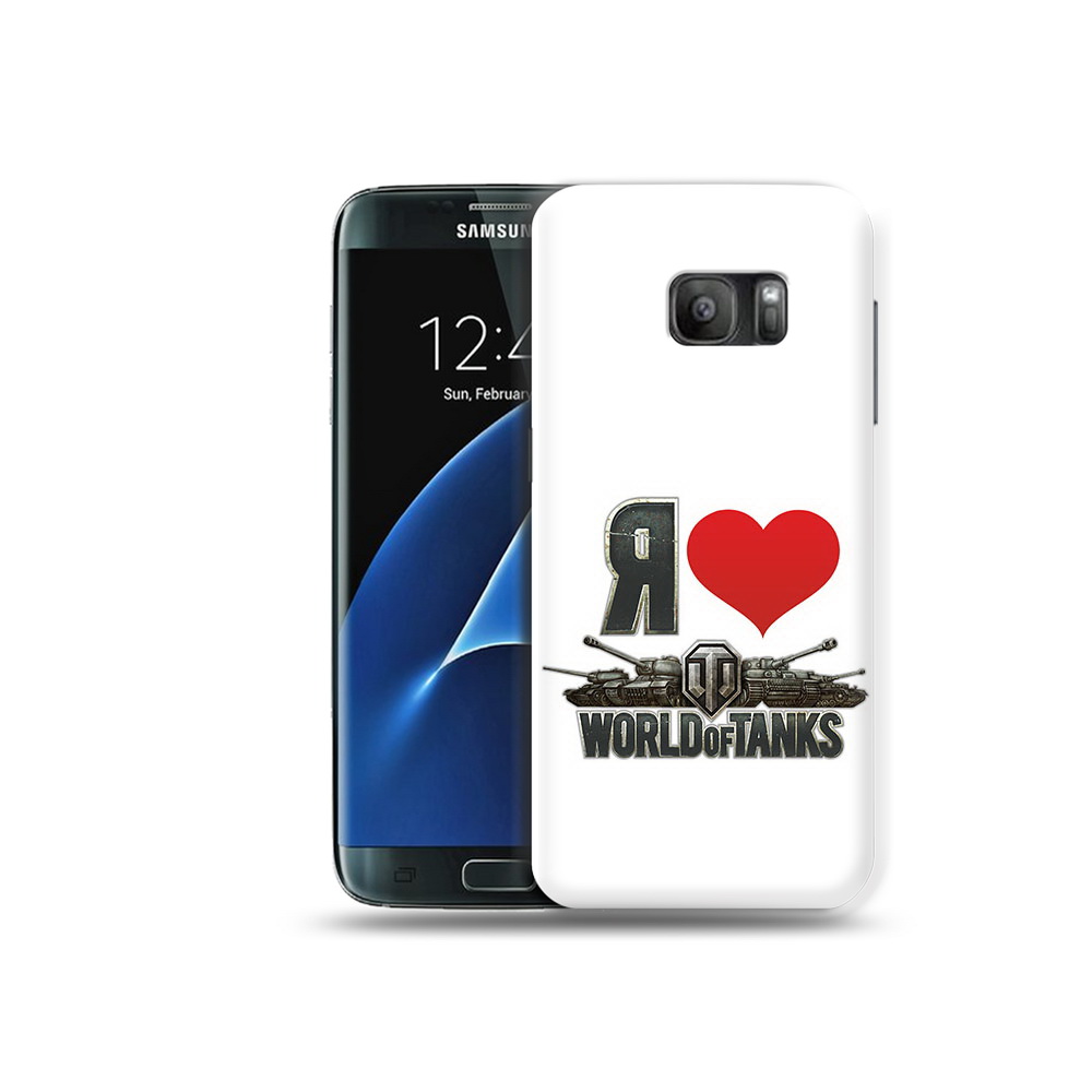 

Чехол MyPads Tocco для Samsung Galaxy S7 я люблю ворлд оф танк, Прозрачный, Tocco