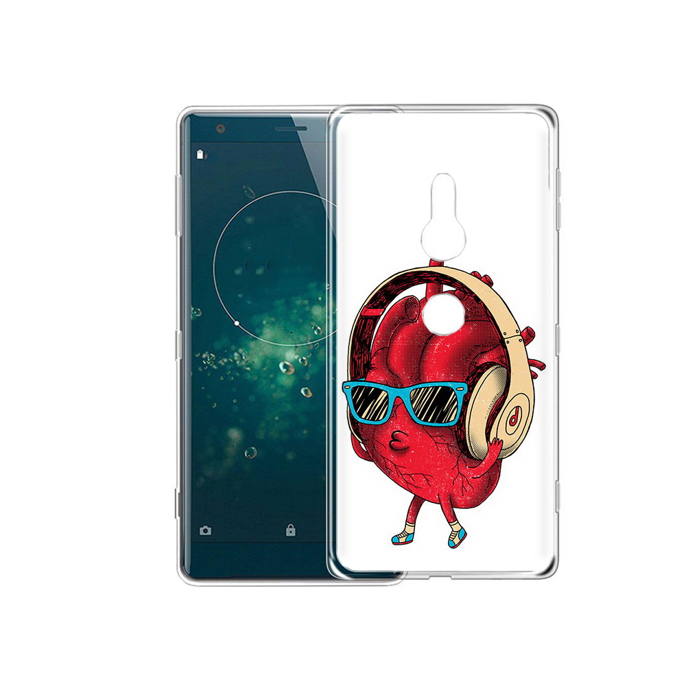 

Чехол MyPads Tocco для Sony Xperia XZ2 слушай сердце, Прозрачный, Tocco
