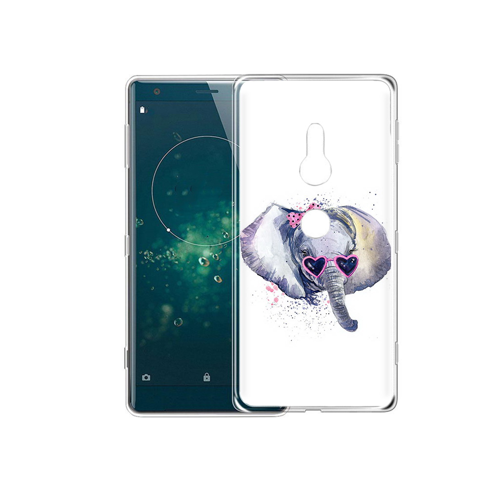 

Чехол MyPads Tocco для Sony Xperia XZ2 слоник в очках, Прозрачный, Tocco