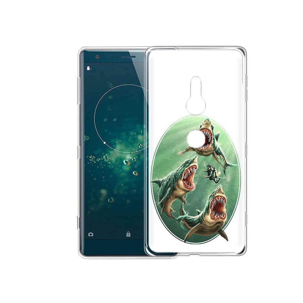 

Чехол MyPads Tocco для Sony Xperia XZ2 синяя бездна, Прозрачный, Tocco
