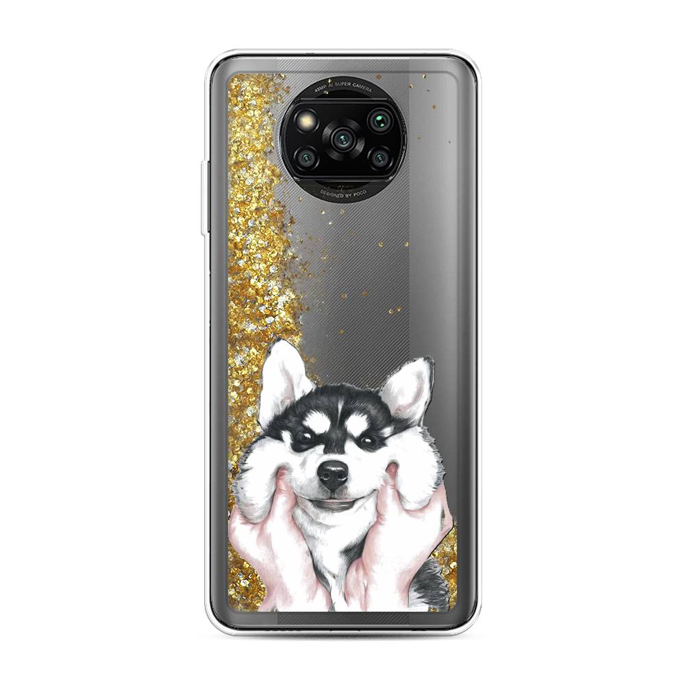 

Чехол Awog на Poco X3/X3 Pro "Щечки хаски", 310690-1