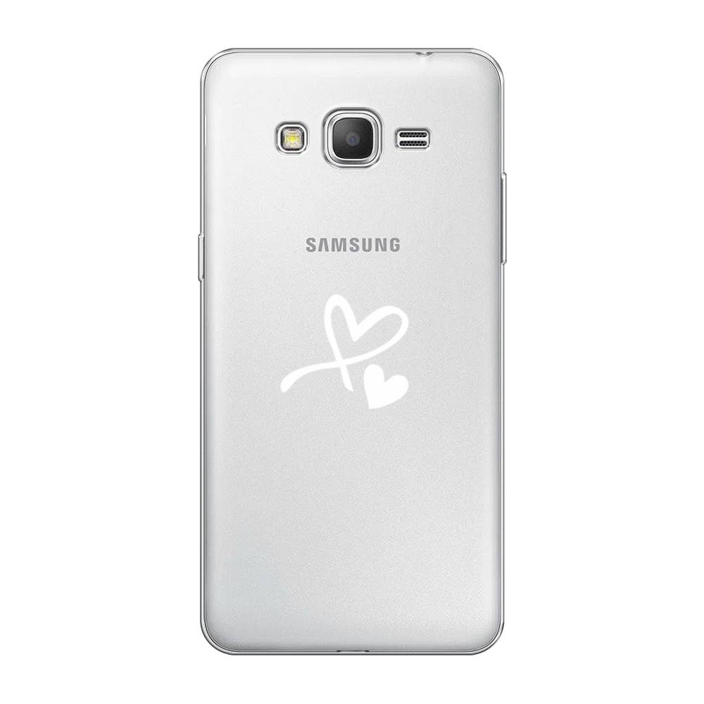 

Чехол Awog на Samsung Galaxy Grand Prime / Самсунг Grand Prime "Сердечко минимализм", Белый, 21950-6