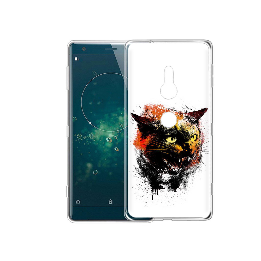 Чехол MyPads Tocco для Sony Xperia XZ2 сиамский кот