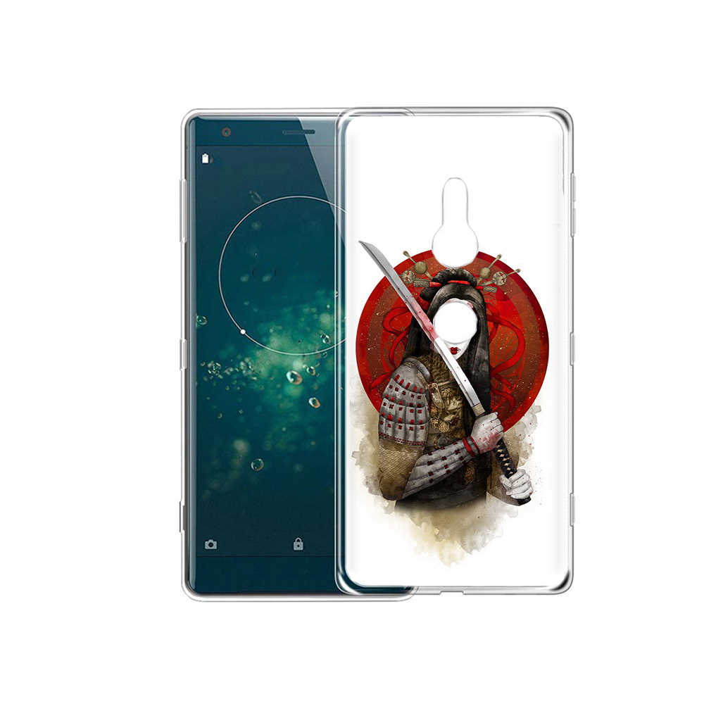 

Чехол MyPads Tocco для Sony Xperia XZ2 рисованная девушка с катаной, Прозрачный, Tocco