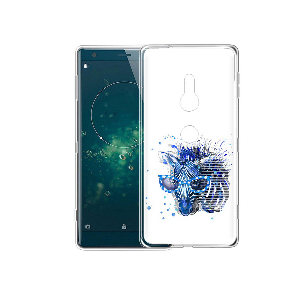 

Чехол MyPads Tocco для Sony Xperia XZ2 расплывчатая зебра, Прозрачный, Tocco