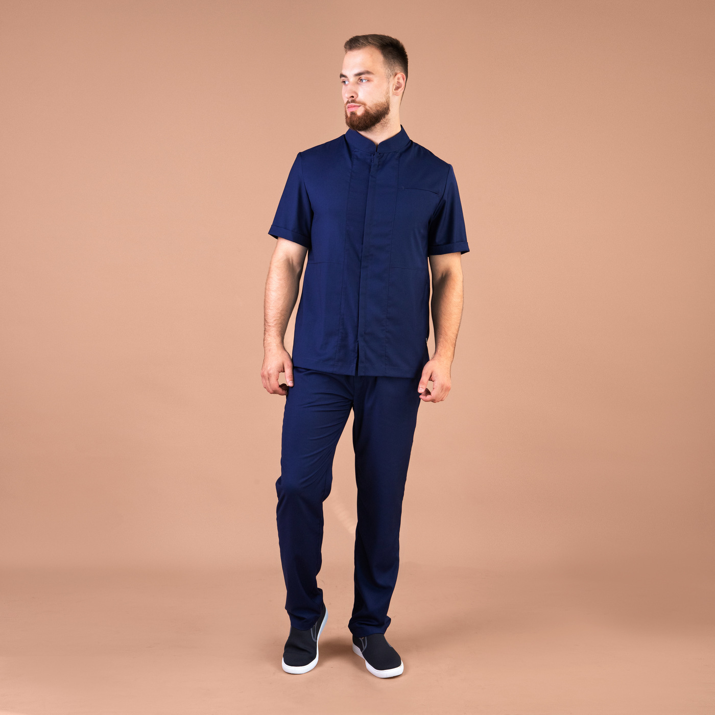 

Брюки медицинские мужские NoBrand TZ620 синие 46 RU, Синий, TZ620