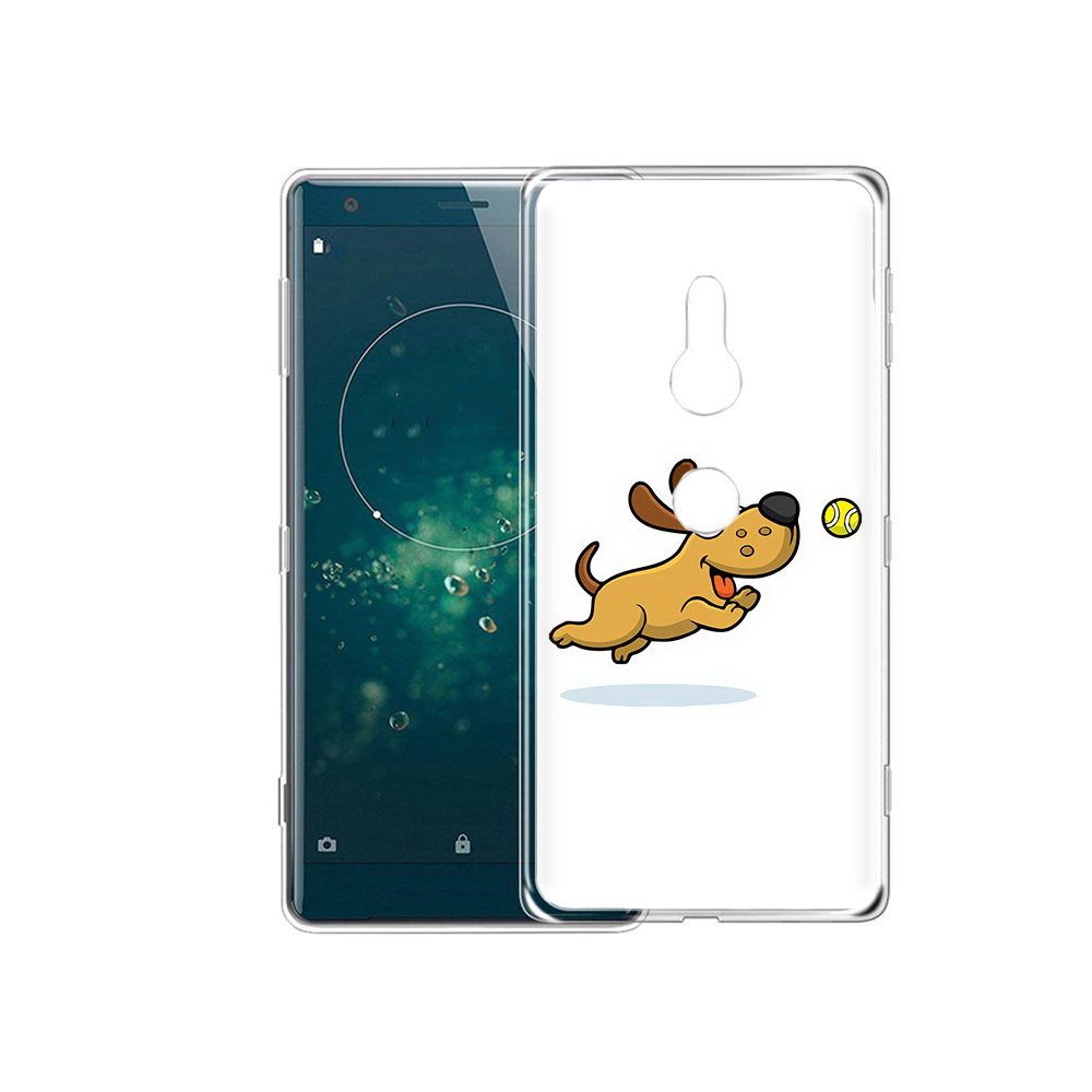 

Чехол MyPads Tocco для Sony Xperia XZ2 пёсик, Прозрачный, Tocco