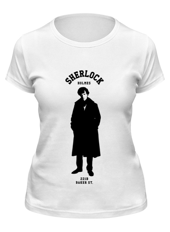 Футболка женская Printio Шерлок холмс (sherlock holmes) белая M