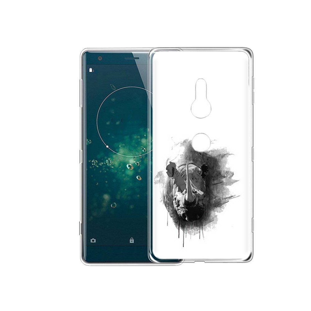

Чехол MyPads Tocco для Sony Xperia XZ2 носорог, Прозрачный, Tocco