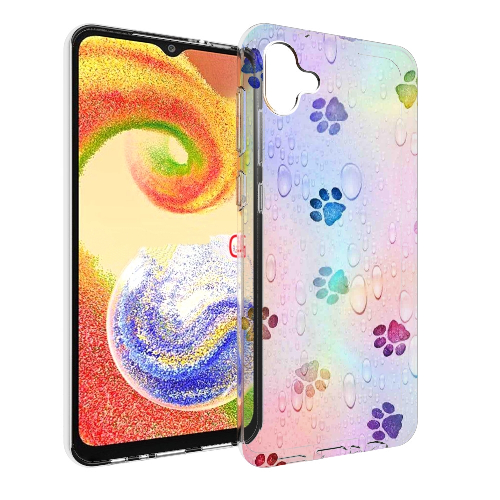 

Чехол MyPads лапки для Samsung Galaxy A04, Прозрачный, Tocco