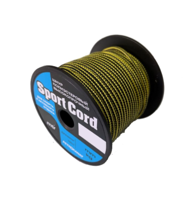

Шнур плетеный Петроканат Sport Cord 3,0 мм, 220 кг, 30 м, двухцветный, катушка (3.5 / 300, Разноцветный, Sport Cord