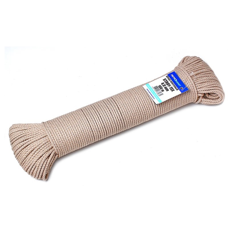 

Шнур плетеный (канат) Петроканат STROY-TEX 4,0 мм, тест 200 кг,50 м, евромоток (3.1 / 150)