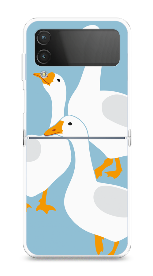 

Чехол на Samsung Galaxy Z Flip 4 "Гусиное трио", 2106650-1
