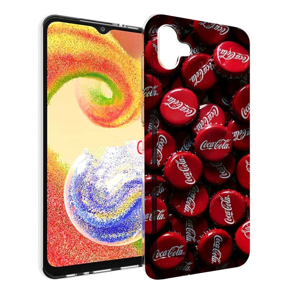 

Чехол MyPads крышки от кокаколы для Samsung Galaxy A04, Прозрачный, Tocco