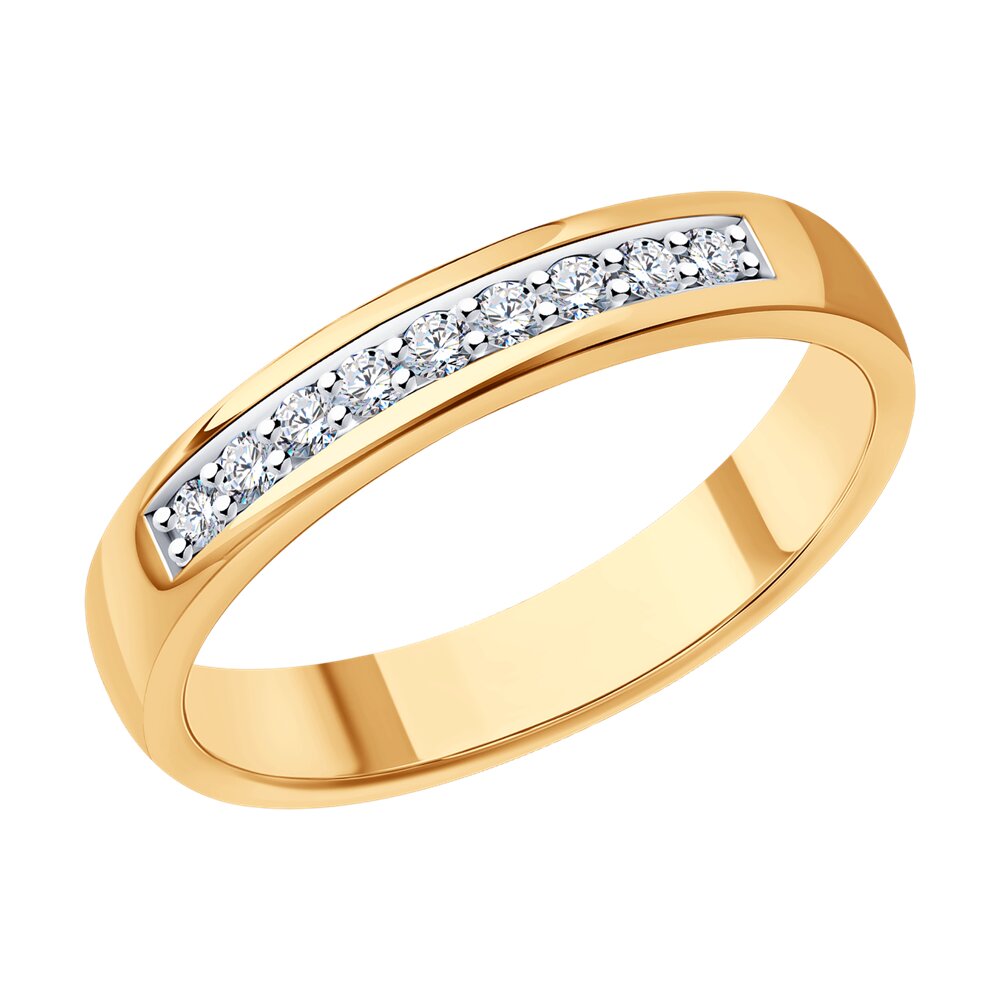 

Кольцо из золота р. 18 SOKOLOV Diamonds 1110209, бриллиант, 1110209