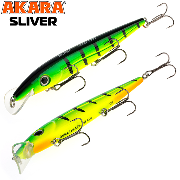 

Воблер Akara Sliver 120 AS120-A17, Зеленый, Sliver 120