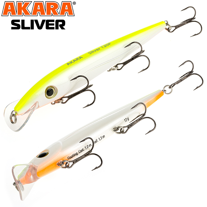 

Воблер Akara Sliver 120 AS120-A184, Белый, Sliver 120