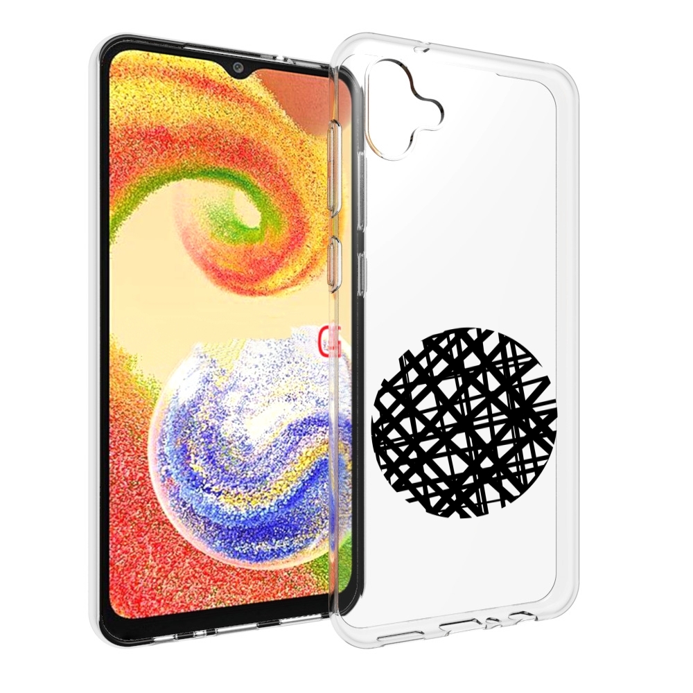 Чехол MyPads круглая-абстракция для Samsung Galaxy A04